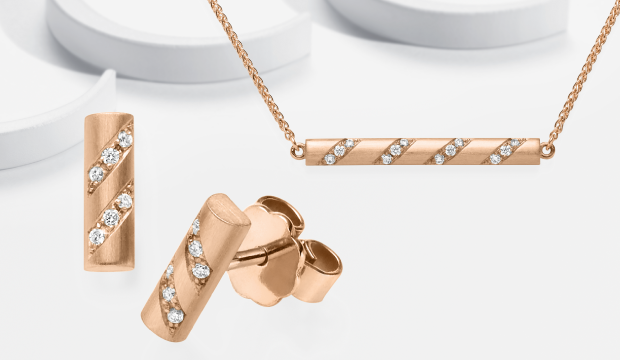 Diamantschmuck in Rotgold