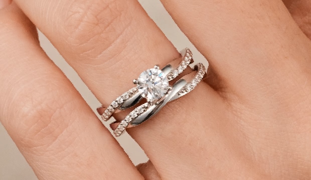Entwined Verlobungsringe | acredo