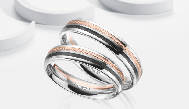 Carbon wedding rings | acredo